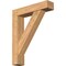 Ekena Millwork Traditional Block Smooth Bracket w/ Offset Brace, Western Red Cedar, 7 1/2"W x 34"D x 42"H BKT0806X34X42TRA05SWR - alternate 1